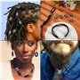 Srvauyea 9 Pièces Perles Barbe Viking, Perles de Barbe Cheveux Viking, Bijoux de Cheveux Viking en Perles, Perles de Rune Viking