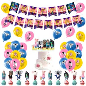 Deco Anniversaire Sing Anniversaire Décorations Sing Ballons Anniversaire Sing Décorations Gâteaux Sing Bannière Anniversaire Si