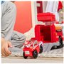 PAW Patrol - Pat Patrouille - Camion De Pompiers Fire Rescue - Voiture Figurine Marcus À Collectionner - Effets Sonores Et Lumin