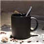 Smilatte M010 tasses à café en porcelaine noire mate, tasse en céramique classique 320 ml avec Hanlde pour thé au latte cappucci