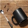 Smilatte M010 tasses à café en porcelaine noire mate, tasse en céramique classique 320 ml avec Hanlde pour thé au latte cappucci
