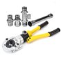 Snowtaros Pince à Sertir, pour Raccords sur Tubes, TH16, TH20, TH26, TH32 mm, Pince à Sertir avec Tête Rotative à 360° et Poigné