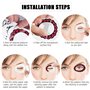 Conception temporaire de tatouage pour le visage Rose, 4Pcs cadeaux de Noël autocollants de tatouage de visage de Halloween, aut