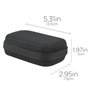Étui de Voyage Rigide Housse Cas pour HP Sprocket Imprimante Photo portable par co2CREA (Noir) (Noir)