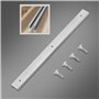 4pcs 400mm T-Slot T-Track, Rail en T Mitre Système de Gabarit Fente pour Guide Droit Outil de Serrage Poignée de Verrouillage Ja