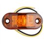 Futheda 4 pcs IP65 12 V/24 V Ovale LED latérales Feux de gabarit Avant Feux arrière Lampes Universel Indicateur de Position avec