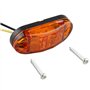 Futheda 4 pcs IP65 12 V/24 V Ovale LED latérales Feux de gabarit Avant Feux arrière Lampes Universel Indicateur de Position avec