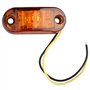 Futheda 4 pcs IP65 12 V/24 V Ovale LED latérales Feux de gabarit Avant Feux arrière Lampes Universel Indicateur de Position avec