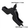 Futheda 2 pcs 3 mm, 4 mm d'irrigation de comprimés trou Maker Jardin perceuse Raccord de tuyau Perforatrice outils de perçage Dr