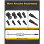 XSTARYE12pcs Velo Extracteur de Roulement Interieur avec Marteau Coulissant Trou Borgne Arrache Roulement avec 8 Pince de Serrag