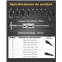 XSTARYE12pcs Velo Extracteur de Roulement Interieur avec Marteau Coulissant Trou Borgne Arrache Roulement avec 8 Pince de Serrag