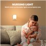 FOMYHEARD Lot de 2 Veilleuses LED, Veilleuse Prise Electrique avec 5 Niveaux Luminosités avec Capteur de Crépuscule et Humain,Ve
