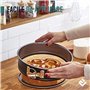 ProjectFont Moule à gâteau avec fermeture éclair pour gâteaux - 3 tailles (23 cm - 18 cm - 11 cm) - Moule à gâteaux antiadhésif 