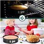 ProjectFont Moule à gâteau avec fermeture éclair pour gâteaux - 3 tailles (23 cm - 18 cm - 11 cm) - Moule à gâteaux antiadhésif 