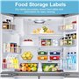 1500 Etiquettes Autocollantes Bocaux Étiquettes pour Bocaux Etiquette Autocollante de Date Alimentaire Etiquettes Congelation po