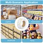 1500 Etiquettes Autocollantes Bocaux Étiquettes pour Bocaux Etiquette Autocollante de Date Alimentaire Etiquettes Congelation po
