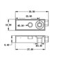 CNCTEC Interrupteur de proximité inductif miniature 10-30 V PNP NO 4 mm Arrêt de fin de course IP68 Bleu