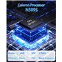 PINSTONE 15.6’’ PC Portable 16Go RAM LPDDR4 512 Go SSD Ordinateur Portable Celeron N5095 Processeur Laptop Computer Touch ID Blu
