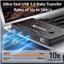 YOUTINGHDAV KVM Switch HDMI 8K@60Hz 4K@120Hz, KVM Switch 2 PC 1 Monitor HDMI2.1 with 3 USB3.0 Devices, HDR 10, HDCP 2.3, Wired R