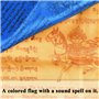 BUYGOO 2 PCS Chaînes de drapeaux de prière bouddhistes de 7M Fanions bouddhistes tibétains (35.5 x 35.5cm) Décoration extérieure