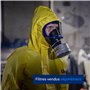 Dräger X-plore 6300 Masque de protection complet | Masque intégral avec raccord fileté standard Rd40 | Pour des travaux de const