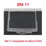 FANZR Lot de 2 coques de protection d'écran LCD pour appareil photo Nikon D7000 SLR Transparent ABS Remplace BM-11