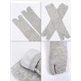 SATINIOR 6 Paires Unisexe Tabi Chaussettes Flip Flop Geta Chaussettes en Coton Chaussettes Tabi Split Toe Élastique pour Les Fem