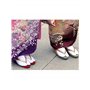 SATINIOR 6 Paires Unisexe Tabi Chaussettes Flip Flop Geta Chaussettes en Coton Chaussettes Tabi Split Toe Élastique pour Les Fem