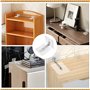 Lot de 6 Ancrage de Sécurité de Meuble， sangles d'ancrage de meubles，fixation murale avec verrou d'inclinaison pour bébé, ancrag