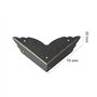 Tonquu Lot de 12 Protections d'angle Vintage - Style Antique - en métal - pour décorer Les Bords de Meubles - pour Table ou Coff