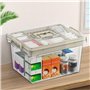 VGECEE Boîte à Pharmacie à 2 Niveaux