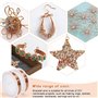 VGECEE Kit de Fil de Cuivre Émaillé, 4 PCS Fils de Cuivre 0,2mm/0,3mm/0,4mm/0,5mm Fil de Perles de Bijoux Bobine de Cuivres avec