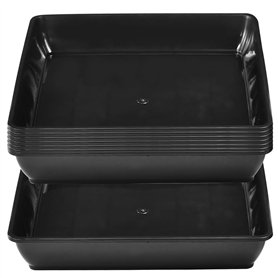 VGECEE Lot de 8 Soucoupes Carrées en Plastique