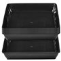 VGECEE Lot de 8 Soucoupes Carrées en Plastique