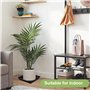 VGECEE Lot de 8 Soucoupes Carrées en Plastique, Pots de Fleurs d'Intérieur et d'Extérieur Plateau d'égouttement en Plastique pou