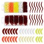 VGECEE 350PCS Leurres de Pêche en Plastique Souple