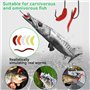 VGECEE 350PCS Leurres de Pêche en Plastique Souple, Appâts de Pêches Faux Asticots vers de Terre Ver la Pêche Leurres Simulation