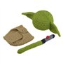 Tongdejing Ensemble de costume pour bébé d'anniversaire Doux dessin animé Vêtements faits à la main Crochet pour photographie de