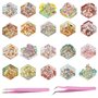 Noaxylic 20 Pièces 3 20 Pièces 3D Miniature Scene Stickers Set