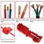 Lot de 24 Bornes de Raccordement pour Câble Périphérique de Tondeuse Robot - Station de Charge - Connecteur de dérivation en T -