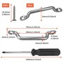 8 Pièces Bateau Dessus Pad Oeil Kayak Pont Boucles en Acier Inoxydable Coussin Supérieur de