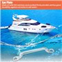 Oeil de Coussin Supérieur de Bateau,8 Pièces Bateau Dessus Pad Oeil Kayak Pont Boucles en Acier Inoxydable Coussin Supérieur de 