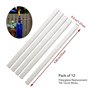 Lot de 12 Mèches en Fibre de Verre de Rechange pour Lampes Torches 25 cm Mèche en Fibre de Verre pour Eclairage Décor Extérieur 