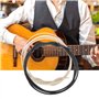 Alnicov Câble de guitare pré-étamé de 1.0 m - 22 AWG - 22 ga - Revêtement en tissu Style vintage