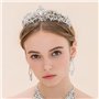 Voarge Bridal Tiara - Diadème en cristal avec strass - Pour femme - Couronne avec Peigne - Bandeau,Tiare, Barrette à Cheveux - P