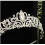 Voarge Bridal Tiara - Diadème en cristal avec strass - Pour femme - Couronne avec Peigne - Bandeau,Tiare, Barrette à Cheveux - P
