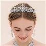 Voarge Bridal Tiara - Diadème en cristal avec strass - Pour femme - Couronne avec Peigne - Bandeau,Tiare, Barrette à Cheveux - P