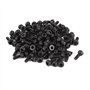 sourcingmap 100pcs M2x5 Vis six pans creux tête hexagonale cylindrique moletée Boulon en 12.9 acier alliage
