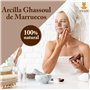 Snadi - Argile Ghassoul | 1 kg | Poudre de Pierre de Lave du Maroc | Pour le Soin de la Peau et des Cheveux | Exfoliante et Adou