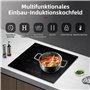 Plaque à Induction, GASLAND Chef IH60BF Table de Cuisson à Induction 4 Foyers, 60cm Encastrable Cuiseur de Table Électrique 7000